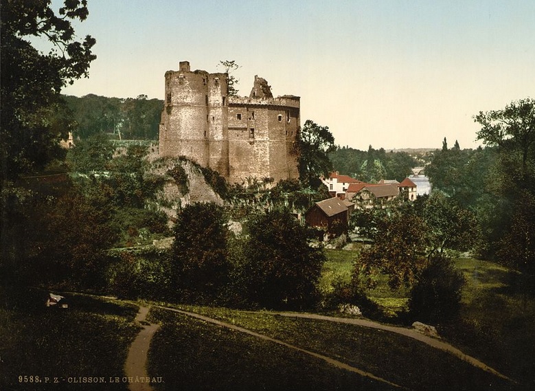 Château de Clisson, photo prise entre 1890 - 1900.