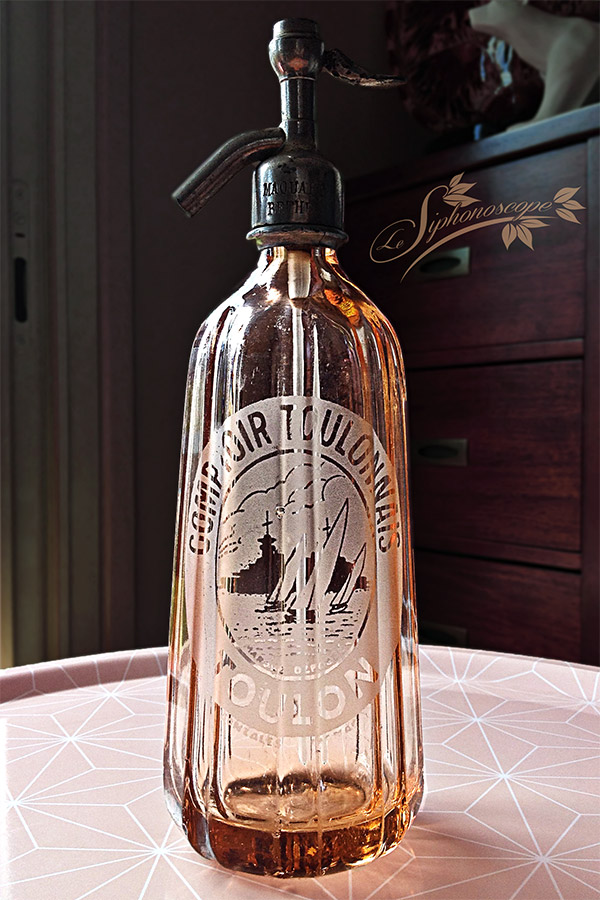 Siphon Comptoir toulonnais, eau gazeuse, eau de seltz